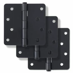 Flash Sale 👍 Westcraft 4 in. Steel Door Hinge in Matte Black (Pack of 3) ⭐