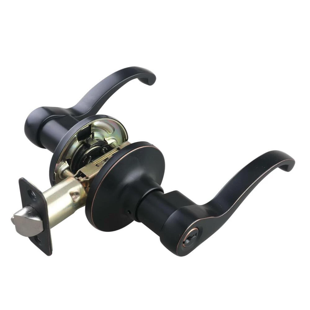 Promo ๐ Closed Scroll Lever Entrance Door Lock in Oil Rubbed Bronze ๐ 3 Promo ๐ Closed Scroll Lever Entrance Door Lock in Oil Rubbed Bronze ๐