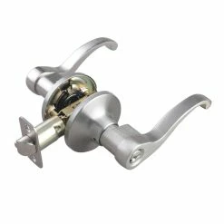 Cheap ✔️ Closed Scroll Lever Entrance Door Lock in Satin Nickel 💯