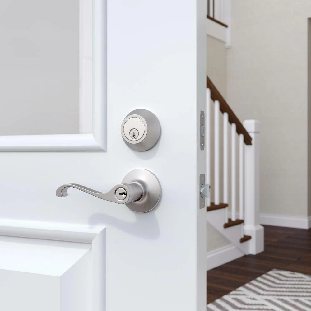 Cheap โ๏ธ Closed Scroll Lever Entrance Door Lock in Satin Nickel ๐ฏ 6 Cheap โ๏ธ Closed Scroll Lever Entrance Door Lock in Satin Nickel ๐ฏ - Image 4