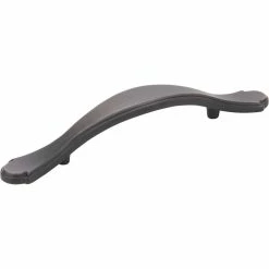 Best Pirce 🤩 Hardware Resources Gatsby 5-1/4 in. 3-Hole Foot Zinc Cabinet Pull with 2-Screw in Brushed Oil Rubbed Bronze 🎁
