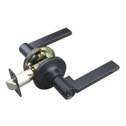 Best Sale 😀 Flat Bar Lever Entrance Door Lock in Matte Black 😉