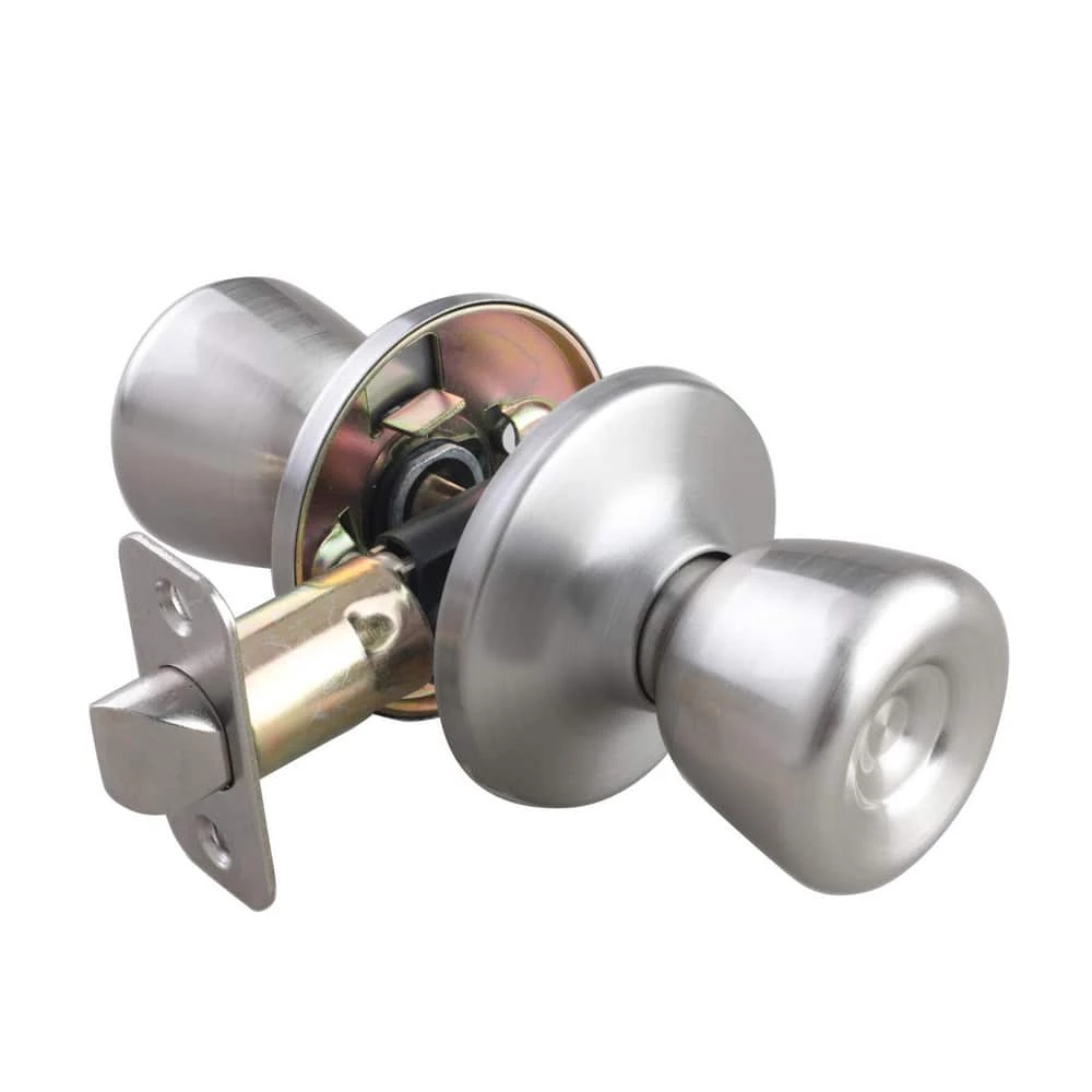 Cheap 🎉 Tulip Knob Passage Door Lock in Satin Nickel 🛒 3 Cheap 🎉 Tulip Knob Passage Door Lock in Satin Nickel 🛒
