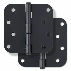 Flash Sale ⭐ Westcraft 4 in. Steel Door Hinge in Matte Black (Pack of 2) 🥰