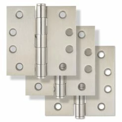 Flash Sale 🛒 Westcraft 4 in. Steel Door Hinge in Satin Nickel (Pack of 3) 🔔