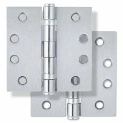 Promo 👏 Westcraft 4 in. Steel Ball Bearing Door Hinge in Satin Chrome (Pack of 2) 🔥