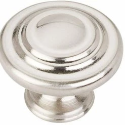 Best Sale 👏 Hardware Resources Arcadia 1-1/4 in. Cabinet Knob with Screw in Satin Nickel ❤️