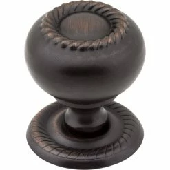 Flash Sale 😉 Hardware Resources Rhodes Hollow Steel Rope Knob in Brushed Oil Rubbed Bronze 🤩