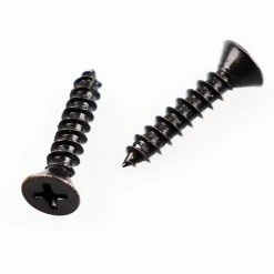 Outlet ❤️ Westcraft 1 in. #9 Steel Door Hinge Screw in Matte Black (Pack of 8) 👏