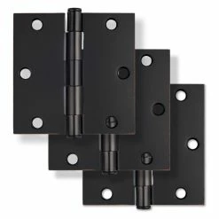 Top 10 🎉 Westcraft 3-1/2 in. Steel Door Hinge in Oil Rubbed Bronze (Pack of 3) ✔️