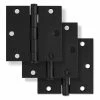 Brand new ✨ Westcraft 3-1/2 in. Steel Door Hinge in Matte Black (Pack of 3) 💯 -Hardware Resources Sales Query 656