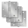 Cheap 😍 Westcraft 3-1/2 in. Steel Door Hinge in Polished Chrome (Pack of 3) ⌛ -Hardware Resources Sales Query 658
