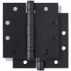 Cheap 👏 Westcraft 4-1/2 in. Steel Ball Bearing Door Hinge in Matte Black (Pack of 3) 🔔 -Hardware Resources Sales Query 683