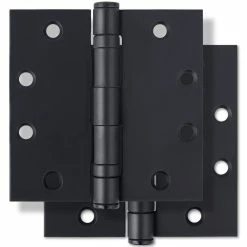 Cheap 👏 Westcraft 4-1/2 in. Steel Ball Bearing Door Hinge in Matte Black (Pack of 3) 🔔