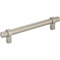 Promo 🧨 Hardware Resources Key Grande 6-5/8 in. Bar Pull in Satin Nickel 🌟