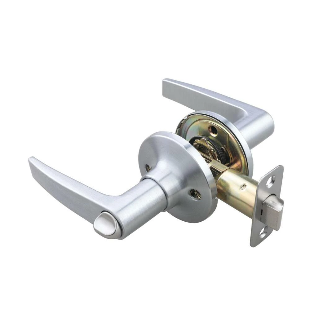 New ๐ Straight Lever Privacy Door Lock in Satin Chrome ๐ 4 New ๐ Straight Lever Privacy Door Lock in Satin Chrome ๐ - Image 2