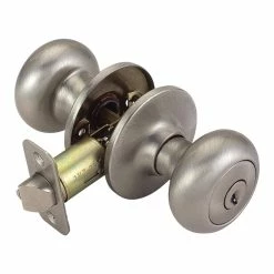 Discount 🔔 Westcraft Flat Ball Entry Knob Lockset in Satin Nickel 👍