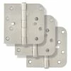New ✨ Westcraft 4 in. Steel Security Door Hinge in Satin Nickel (Pack of 3) 👍 -Hardware Resources Sales Query 715
