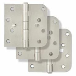 New ✨ Westcraft 4 in. Steel Security Door Hinge in Satin Nickel (Pack of 3) 👍