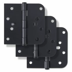 Promo 😍 Westcraft 4 in. Steel Security Door Hinge in Matte Black (Pack of 3) 👏