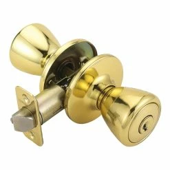 Best Pirce ✔️ Westcraft Tulip Deadbolt Entry Knob in Polished Brass ❤️