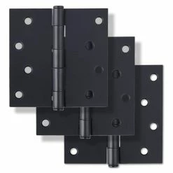 Buy 🤩 Westcraft 4 in. Steel Door Hinge in Matte Black (Pack of 2) ✔️