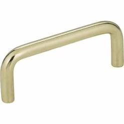 Best Sale ✨ Hardware Resources Torino 3-3/8 in. 3-Hole Steel Wire Cabinet Pull with 2-Screw in Polished Brass 🧨