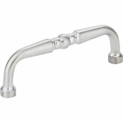 Hot Sale 🥰 Hardware Resources Madison 3-3/8 in. 3-Hole Turn Cabinet Pull with 2-Screw in Brushed Chrome ✔️