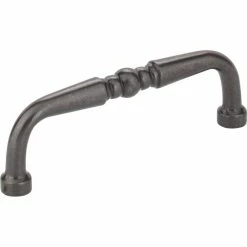 Budget 🎁 Hardware Resources Madison 3-3/8 in. 3-Hole Turn Cabinet Pull with 2-Screw in Gun Metal 😉