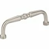 New ✔️ Hardware Resources Madison 3-3/8 in. 3-Hole Turn Cabinet Pull with 2-Screw in Satin Nickel 🧨