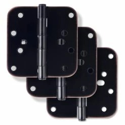 Discount 👍 Westcraft 4 in. Steel Security Door Hinge in Oil Rubbed Bronze (Pack of 3) 🔔