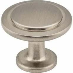 Deals 💯 Hardware Resources Gatsby 1-1/4 in. Zinc Cabinet Knob in Satin Nickel 💯
