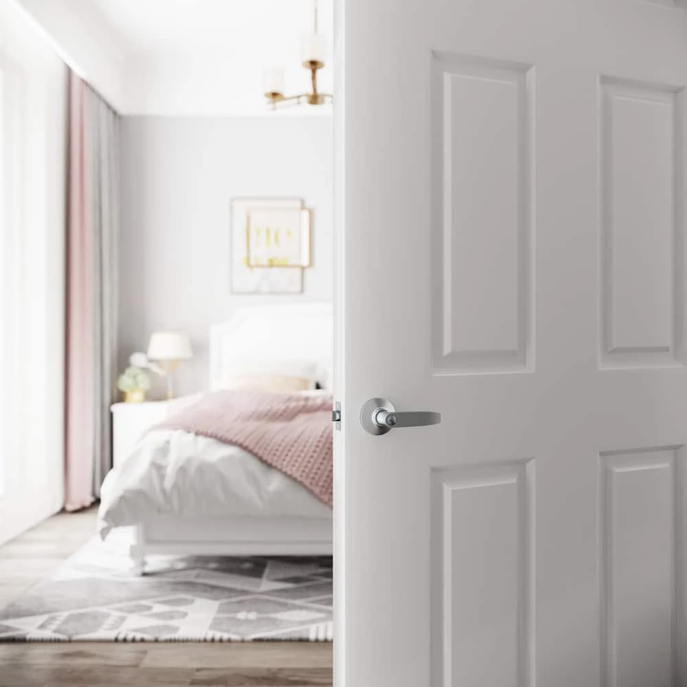 New ๐ Straight Lever Privacy Door Lock in Satin Chrome ๐ 5 New ๐ Straight Lever Privacy Door Lock in Satin Chrome ๐ - Image 3