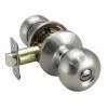 New 🌟 Flat Ball Knob Privacy Door Lock in Satin Nickel 🎁