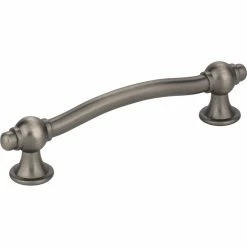 Flash Sale 🎉 Hardware Resources Syracuse 4-7/8 in. Modern Cabinet Pull with 2-Screw in Brushed Pewter 🎁