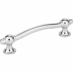 Promo 👍 Hardware Resources Syracuse 4-7/8 in. Modern Cabinet Pull with 2-Screw in Polished Chrome 🛒