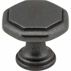 Coupon 👏 Hardware Resources Drake 1-3/16 in. Cabinet Knob with Screw in Gun Metal 😀