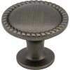Best deal 🎁 Hardware Resources Lindos 1-1/4 in. Cabinet Knob with Screw in Brushed Pewter 👍