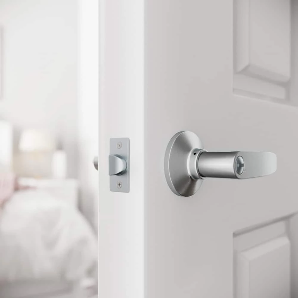 New ๐ Straight Lever Privacy Door Lock in Satin Chrome ๐ 6 New ๐ Straight Lever Privacy Door Lock in Satin Chrome ๐ - Image 4