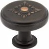 Brand new ✔️ Hardware Resources Lafayette 1-3/8 in. Zinc Knob in Brushed Oil Rubbed Bronze 🎁 -Hardware Resources Sales Query 908