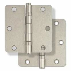 Discount 🔔 Westcraft 3-1/2 in. Steel Ball Bearing Door Hinge in Satin Nickel (Pack of 2) 🥰