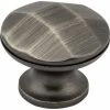 Cheap 👍 Hardware Resources Drake 1-1/4 in. Cabinet Knob with Screw in Brushed Pewter 🛒